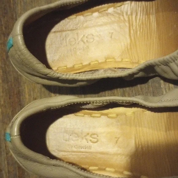Tieks Taupe Tan Foldable Ballet Flats Size 7 - Picture 9 of 12